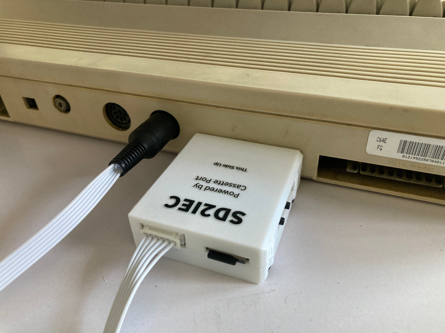 Commodore 64 MicroSD Card Reader (SD2IEC) Powered by Cassette Port C64