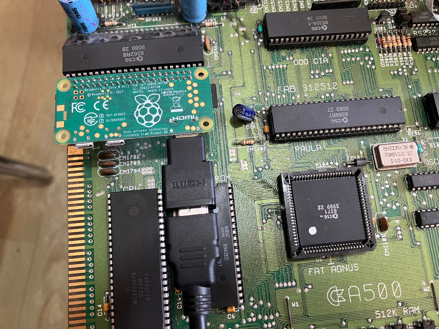 Amiga 500 RGB To Digital Video Output Adapter For HDMI-Compatible devices