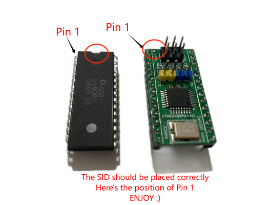 SwinSid Nano SID Chip Replacement C64 C64C C128 Commodore MOS 6581 8580